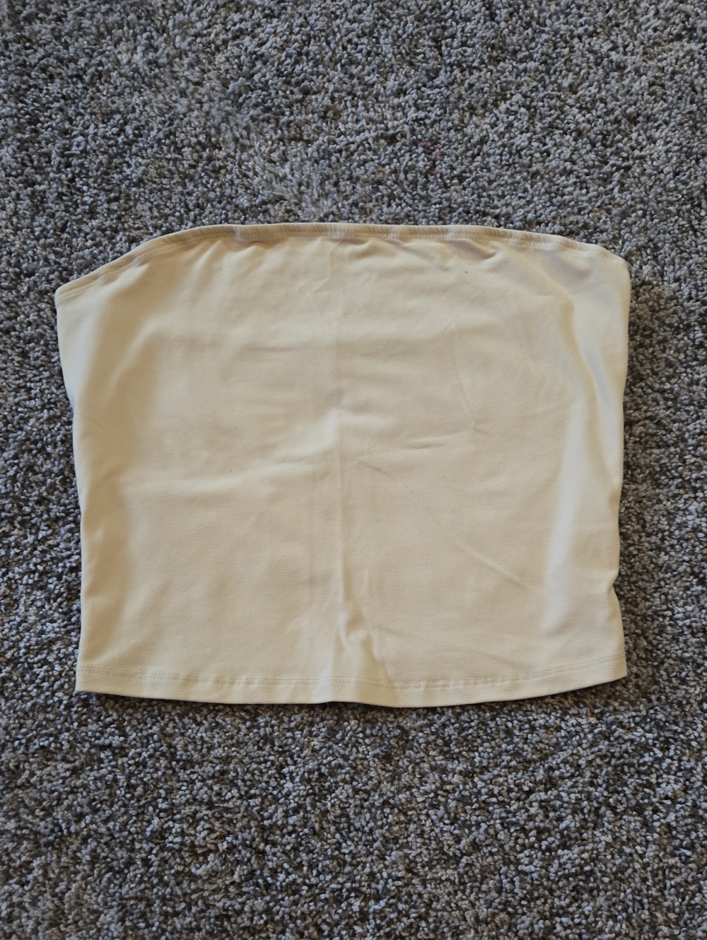 Strapless Tube Top in Light Beige